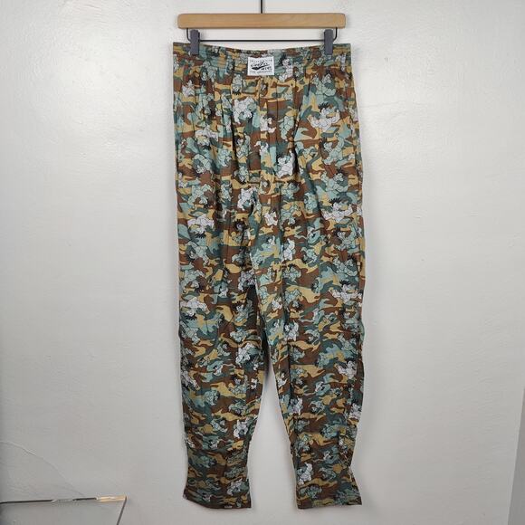 California Crazee Wear Style 500 Camo‎ Muscle Baggy Pants Mens Large NWT 90s 38 - Picture 1 of 10